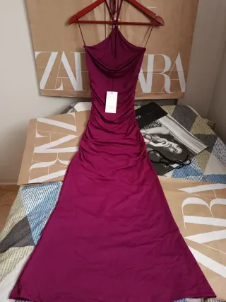Vestido Zara Morado Talla Única