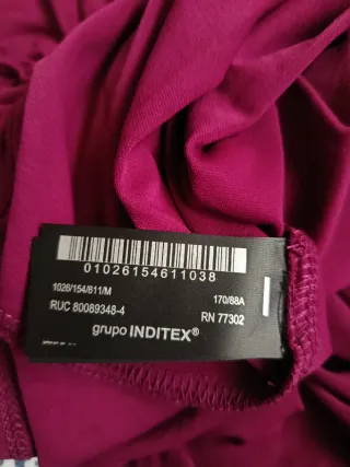 Vestido Zara Morado Talla Única