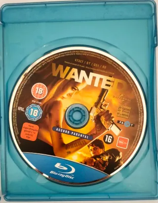Wanted Blu-ray - James McAvoy, Morgan Freeman, Ang