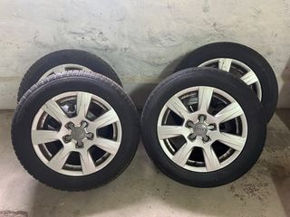 Llantas Audi originales + neumáticos invierno 225/