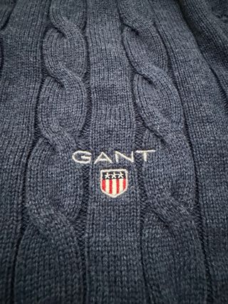 Jersey Gant Trenzado Azul Marino Talla M