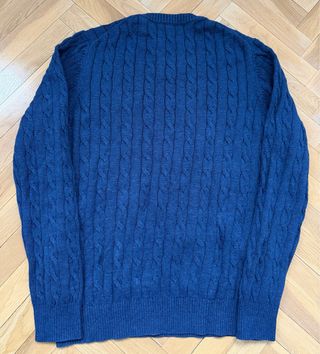 Jersey Gant Trenzado Azul Marino Talla M