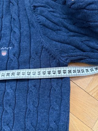Jersey Gant Trenzado Azul Marino Talla M