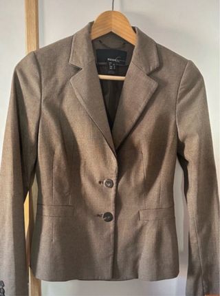 Blazer Mango Talla XS Marrón