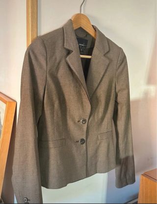 Blazer Mango Talla XS Marrón
