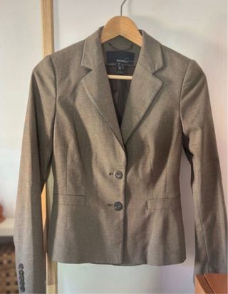 Blazer Mango Talla XS Marrón