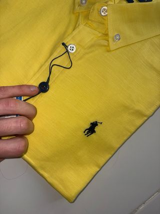 Camisa Ralph Lauren Lino Amarilla , con etiquetas