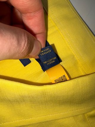 Camisa Ralph Lauren Lino Amarilla , con etiquetas