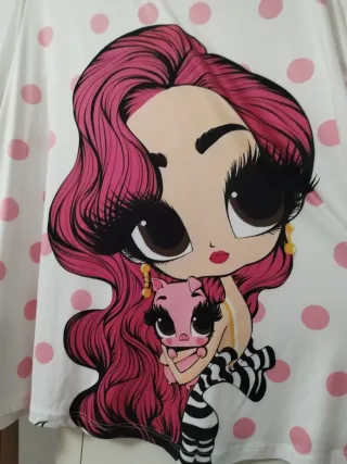 Camiseta Manga Larga Estampada Niña