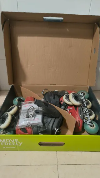 Patines Rollerblade RB80 PRO Protecciones y Bolsa