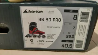 Patines Rollerblade RB80 PRO Protecciones y Bolsa