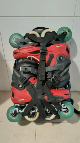 Patines Rollerblade RB80 PRO Protecciones y Bolsa