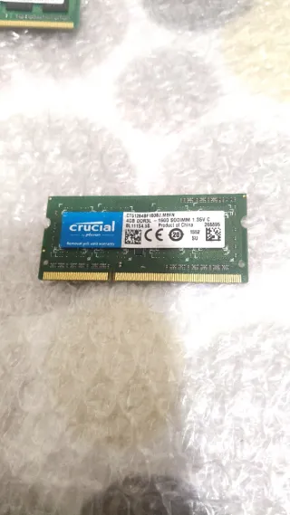 2 Tarjetas Memoria RAM 4GB DDR3L+regalo 1 Asint 1G