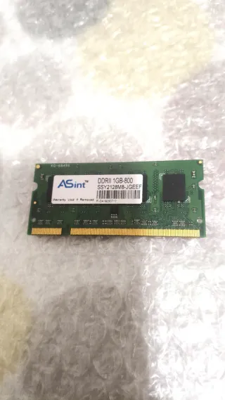 2 Tarjetas Memoria RAM 4GB DDR3L+regalo 1 Asint 1G