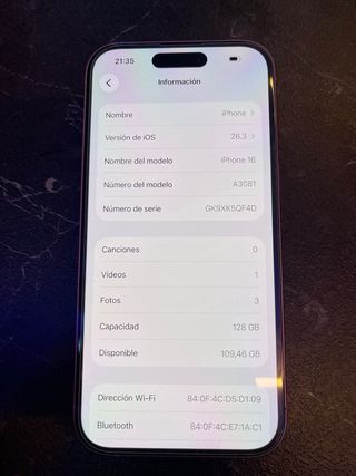 iPhone 16 Rosa
