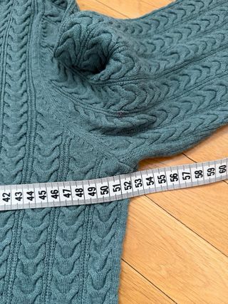 Jersey Massimo Dutti Trenzado Verde Talla M