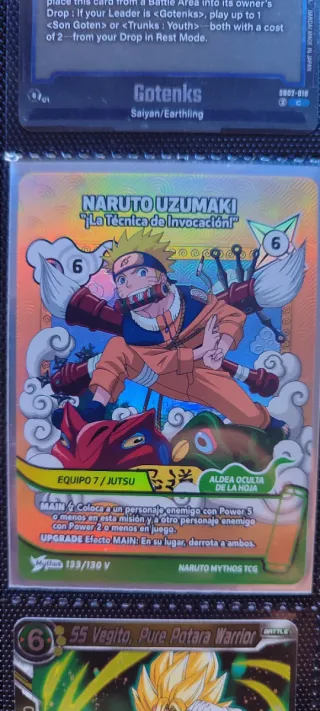Carta Naruto Uzumaki La Técnica de Invocación