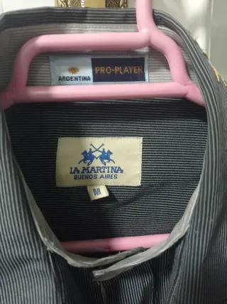 Camisa La Martina Negra Talla M