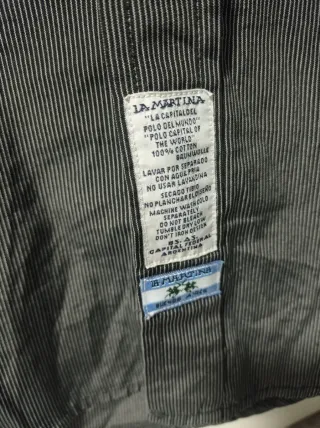 Camisa La Martina Negra Talla M