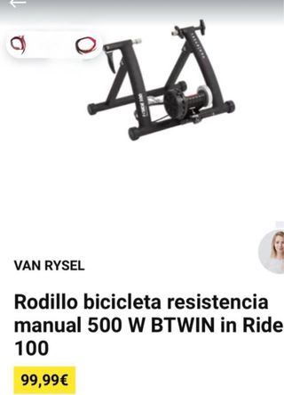 Rodillo B'Twin In'Ride 100 Resistencia Magnética