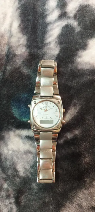 Reloj Louis Valentin Analógico-Digital Plata