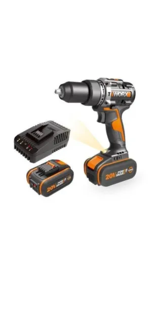 Taladro Worx 20V con dos baterias y cargador