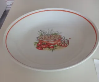 Spaghettiera Vintage Grande Arancio Bianco