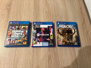 Consola PS4 Negra + 2 Mandos + 3 Juegos