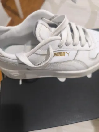 Zapatillas Puma Mujer Talla 37 Blancas Doradas