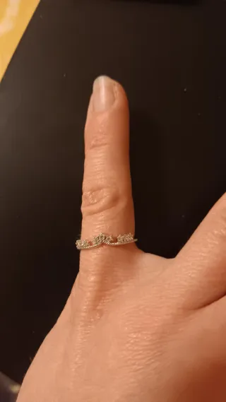 Anillo plata con circonitas