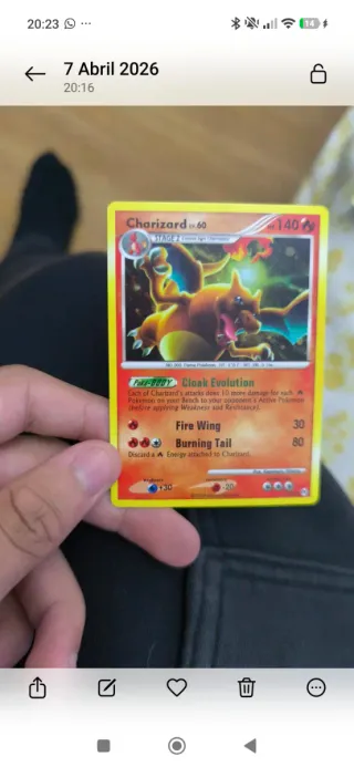 Carta Pokémon Charizard LV.60