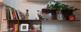 Muebles de comedor de madera y cristal