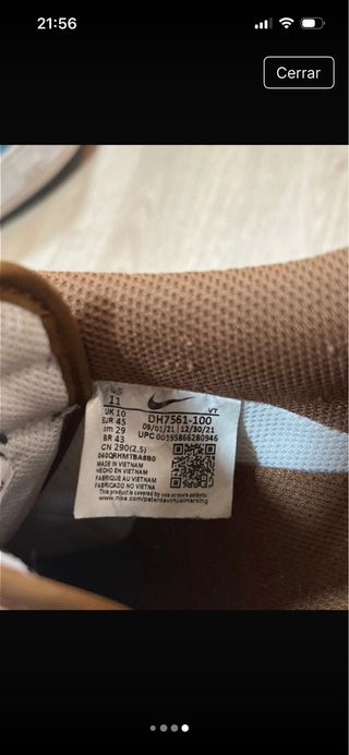 Nike Air Force 1 Hombre Marrón/Blanco