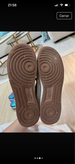 Nike Air Force 1 Hombre Marrón/Blanco