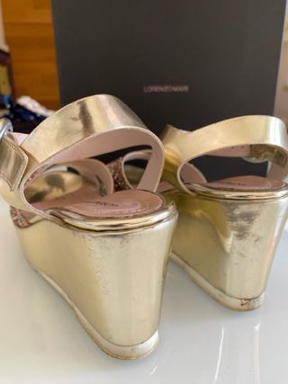 Sandali Lorenzo Mari donna oro glitter