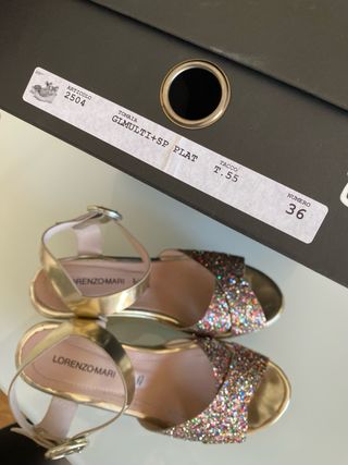 Sandali Lorenzo Mari donna oro glitter