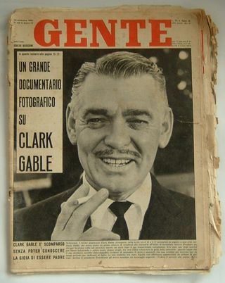 Rivista GENTE vintage (15/11/1960) con Carl Gable