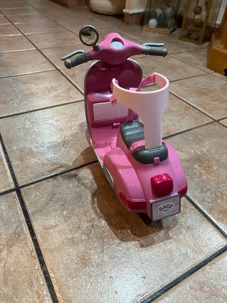Moto Baby Born rosa con mando