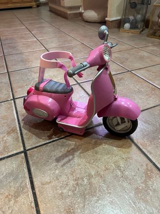 Moto Baby Born rosa con mando