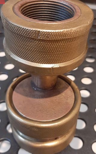 Lanza Manguera Bomberos Bronce Vintage