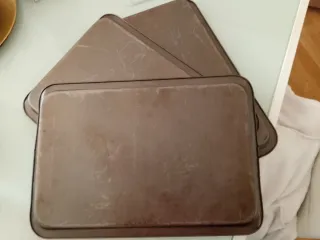 3 Teglie da forno in metallo