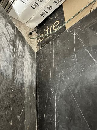 Lámina Mármol Negro con Vetas Blancas