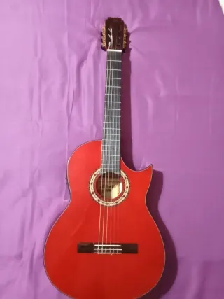 Ocasión!!!!Guitarra Flamenca amplificada