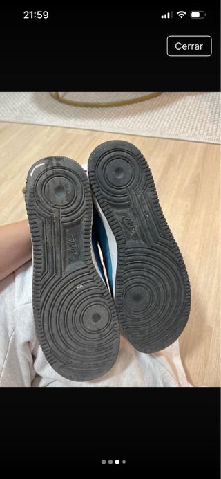 Nike Air Force 1 Hombre Azul/Morado