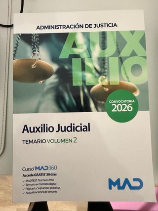 Vendo libros nuevos de oposición auxilio judicial