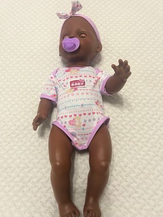 Muñeca Baby Born Negra con Orinal y Ropita