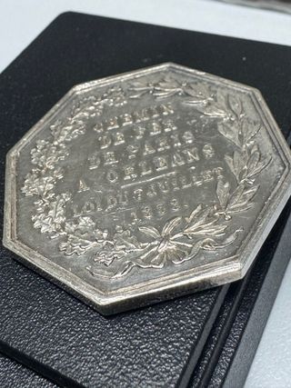 Lote 2 Raros Jetons Prata Franceses