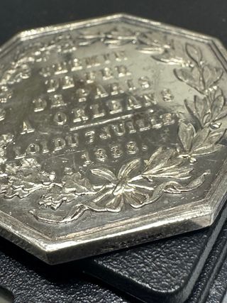 Lote 2 Raros Jetons Prata Franceses