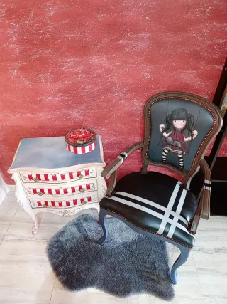 Mesita de noche vintage