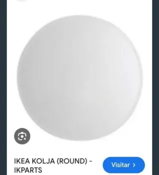 Espejo Kolja Ikea redondo biselado